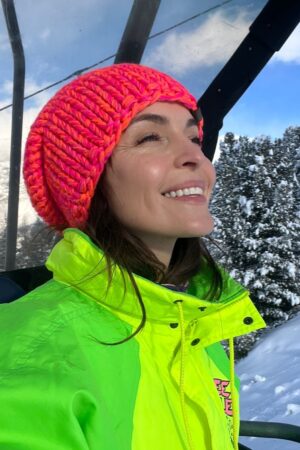 Czapka Pomarańczowy róż