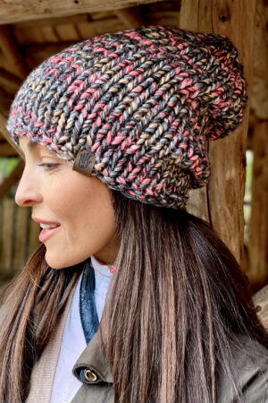 Czapka Szarość z różem light