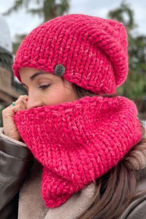 Komplet Zimowa Fuksja