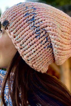 Czapka Morelka z błękitem